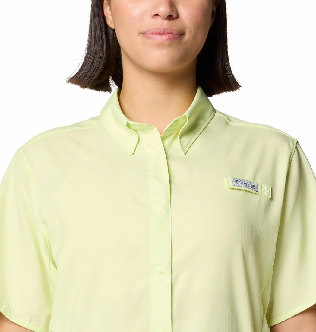 Columbia Women Yellow Womens Tamiami II SS Shirt (Sun Protection) - Image 3