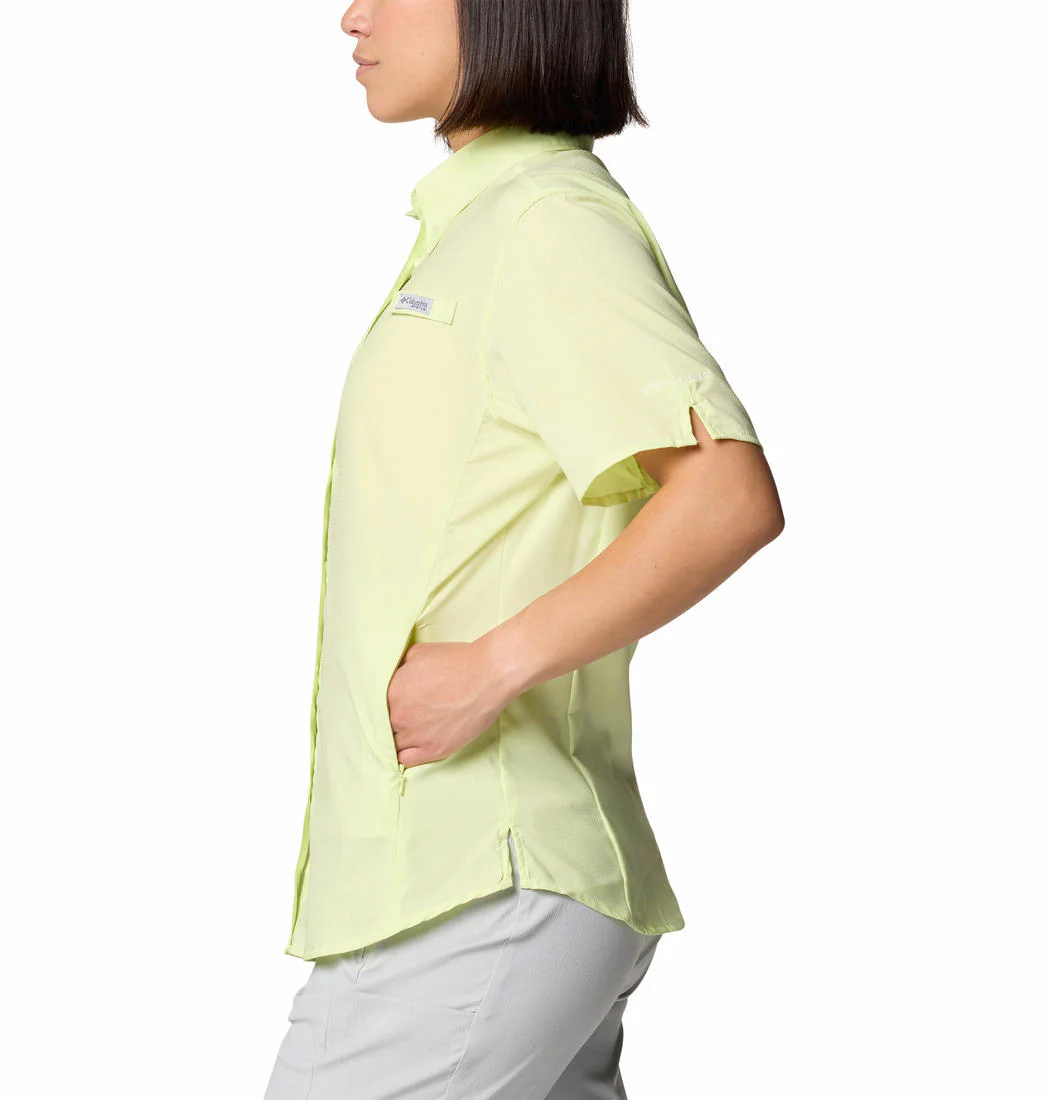 Columbia Women Yellow Womens Tamiami II SS Shirt (Sun Protection) - Image 4