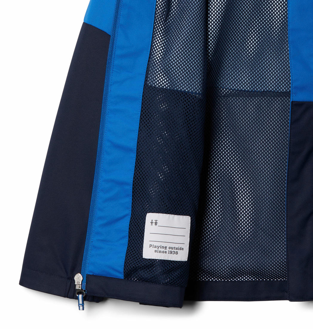 Columbia Kids Boys Blue Hikebound Jacket Waterproof - Image 4