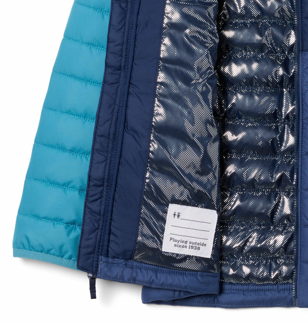Columbia Kids Boys Blue Powder Lite Boys Hooded Jacket - Image 4