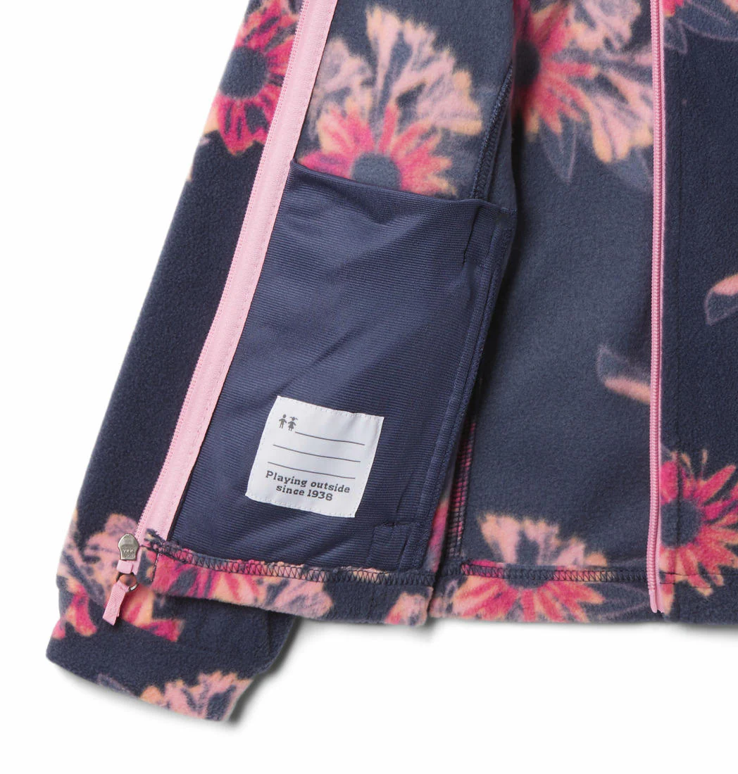 Columbia Kids Girls Navy Blue Benton Springs II Printed Fleece - Image 4