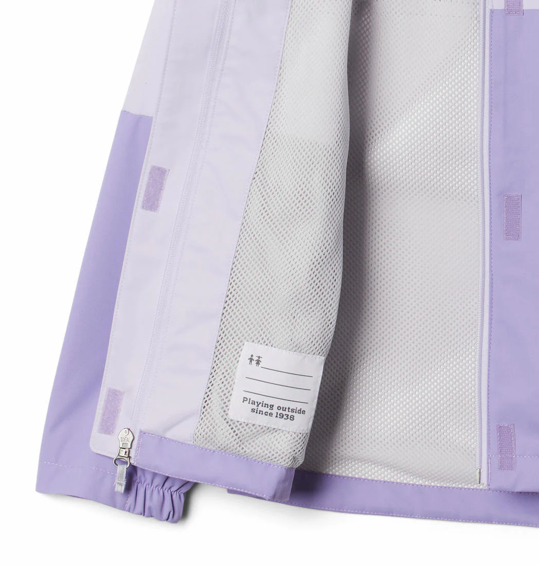 Columbia Kids Girls Purple Hikebound Jacket Waterproof - Image 4