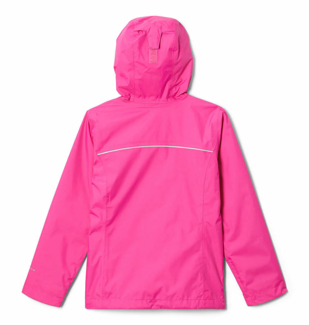 Columbia Kids Girls Pink Arcadia Jacket Waterproof - Image 2