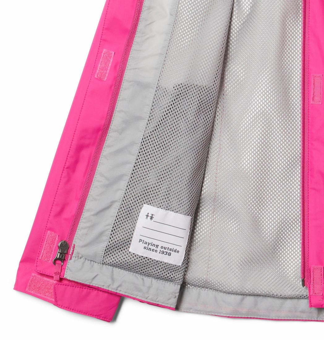 Columbia Kids Girls Pink Arcadia Jacket Waterproof - Image 4
