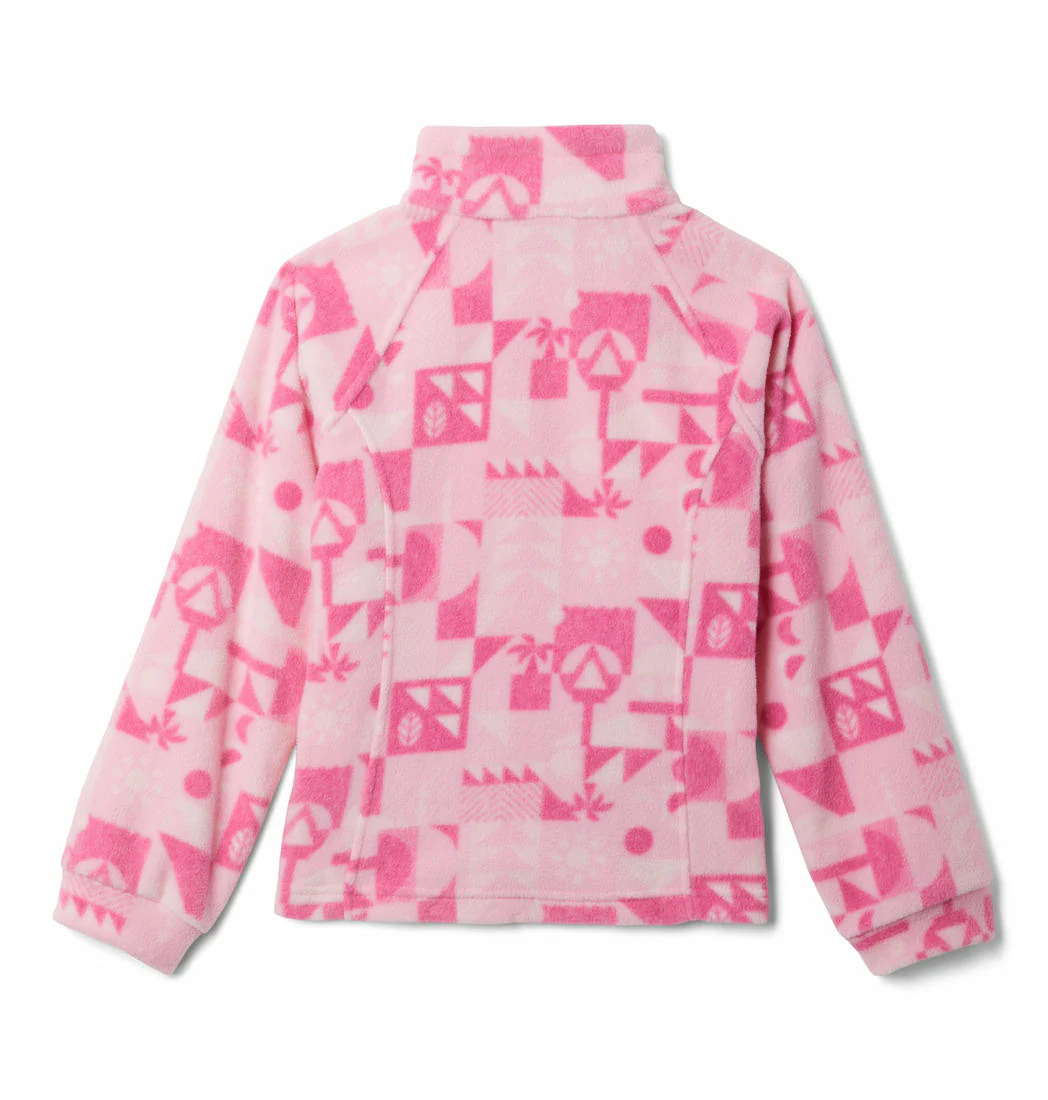 Columbia Kids Girls Pink Benton Springs II Printed Fleece - Image 2