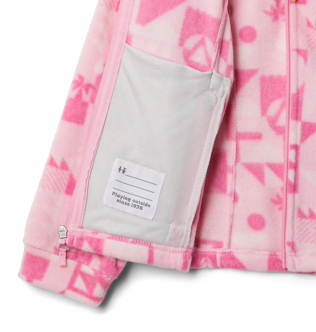 Columbia Kids Girls Pink Benton Springs II Printed Fleece - Image 4