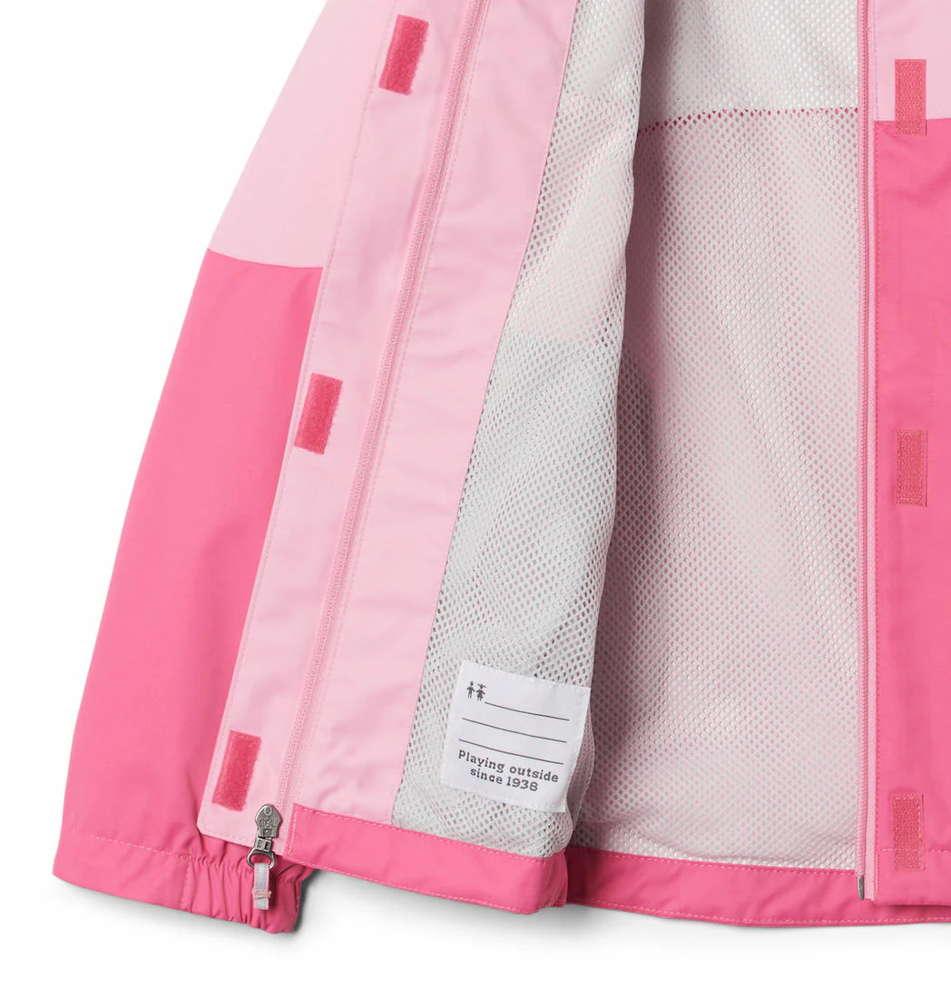 Columbia Kids Girls Pink Hikebound Jacket Waterproof - Image 4