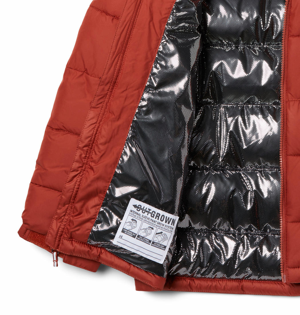 Columbia Kids Unisex Orange Pike Lake II Hooded Jacket - Image 4
