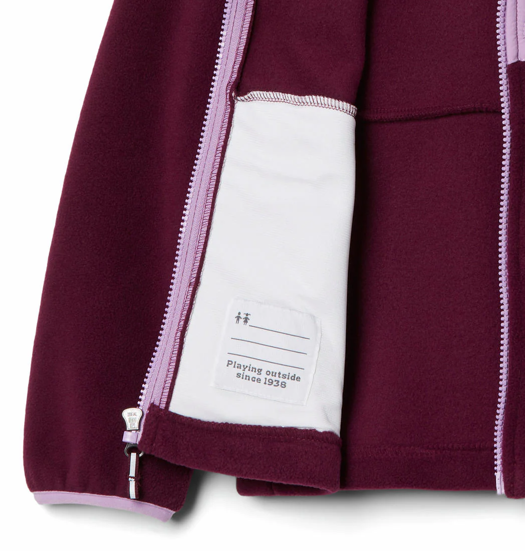 Columbia Kids Unisex Purple Fast Trek III Fleece Full Zip - Image 4