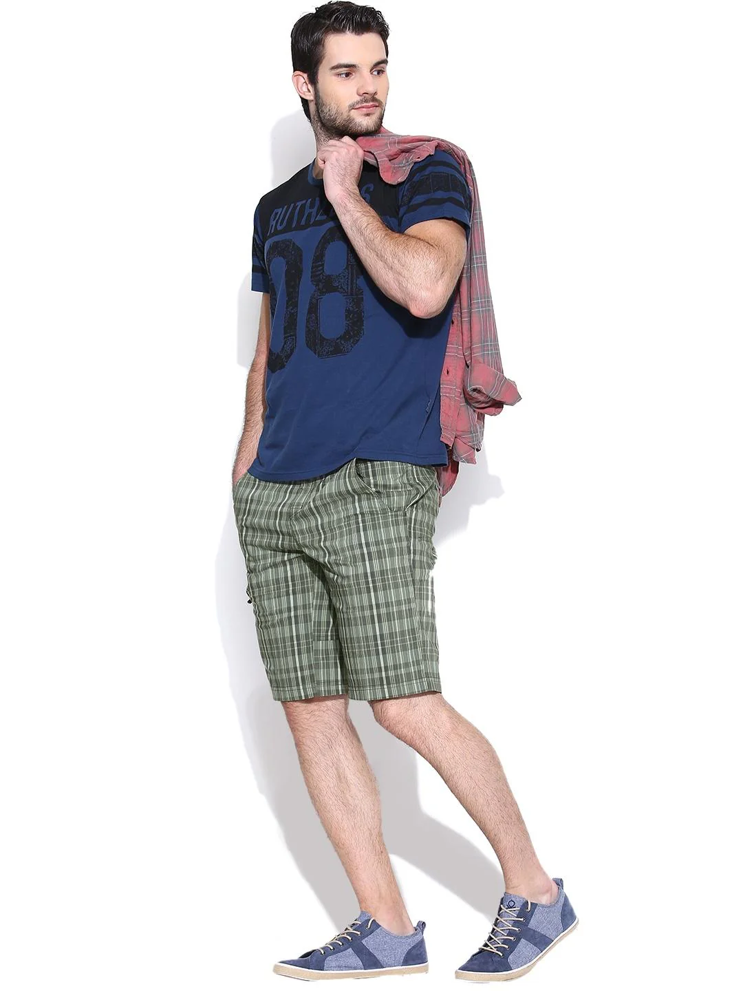 Columbia Men Green Cool Creek  Stretch Plaid Short - Image 5