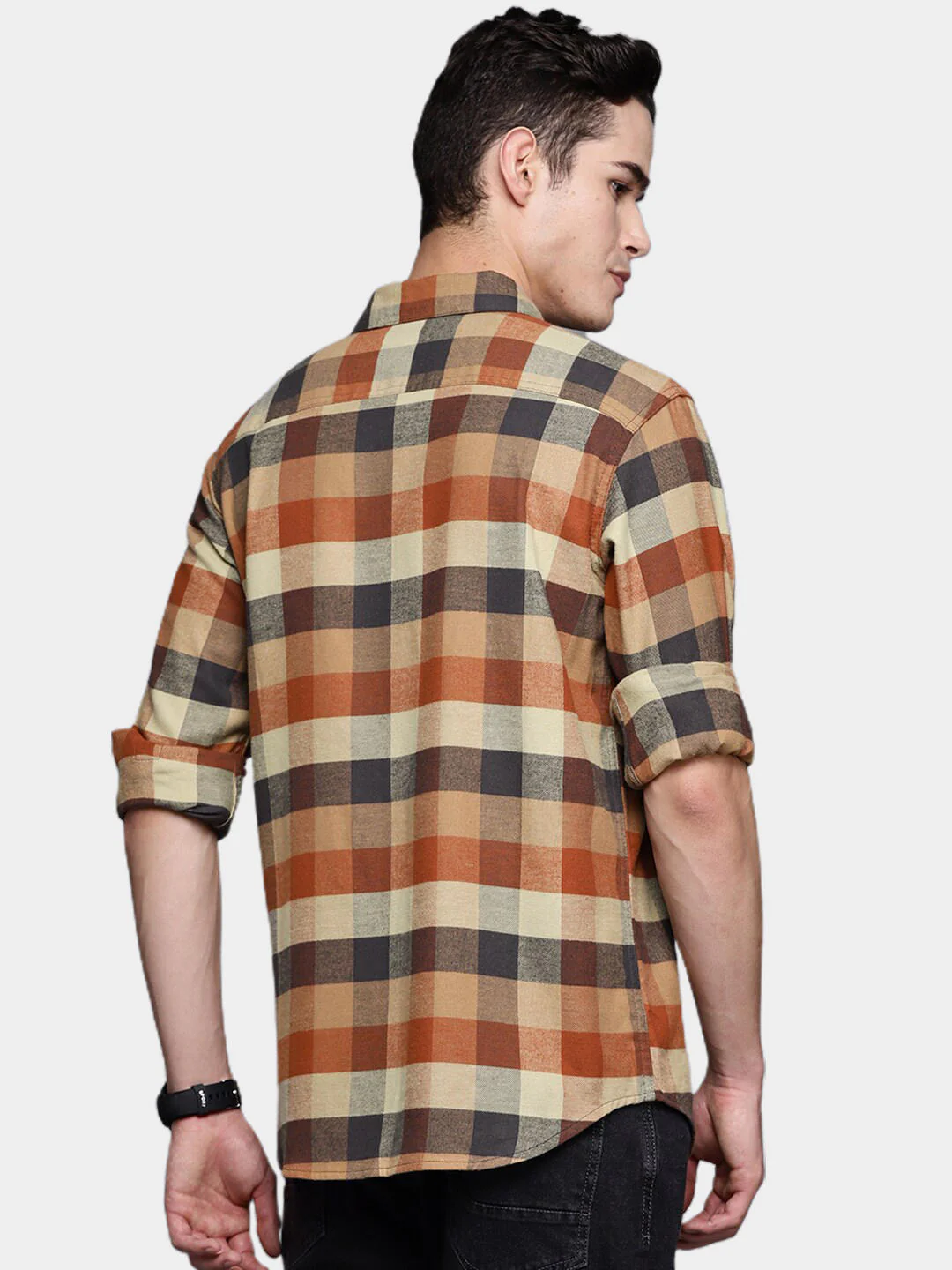 Columbia Men Brown Cornell Woods Flannel Long Sleeve Shirt - Image 11