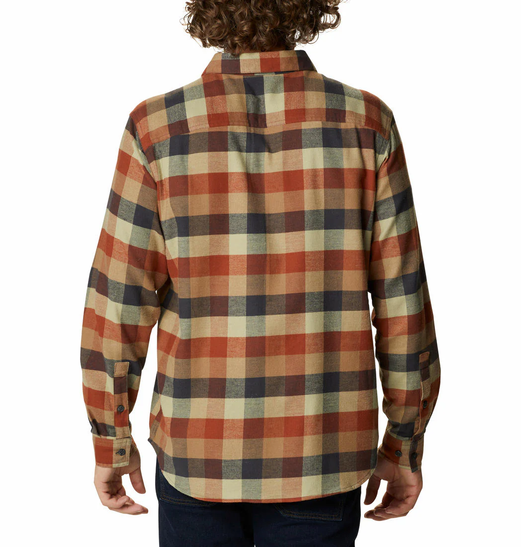 Columbia Men Brown Cornell Woods Flannel Long Sleeve Shirt - Image 7