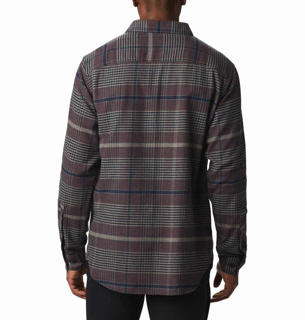Columbia Men Green Cornell Woods Flannel Long Sleeve Shirt - Image 2