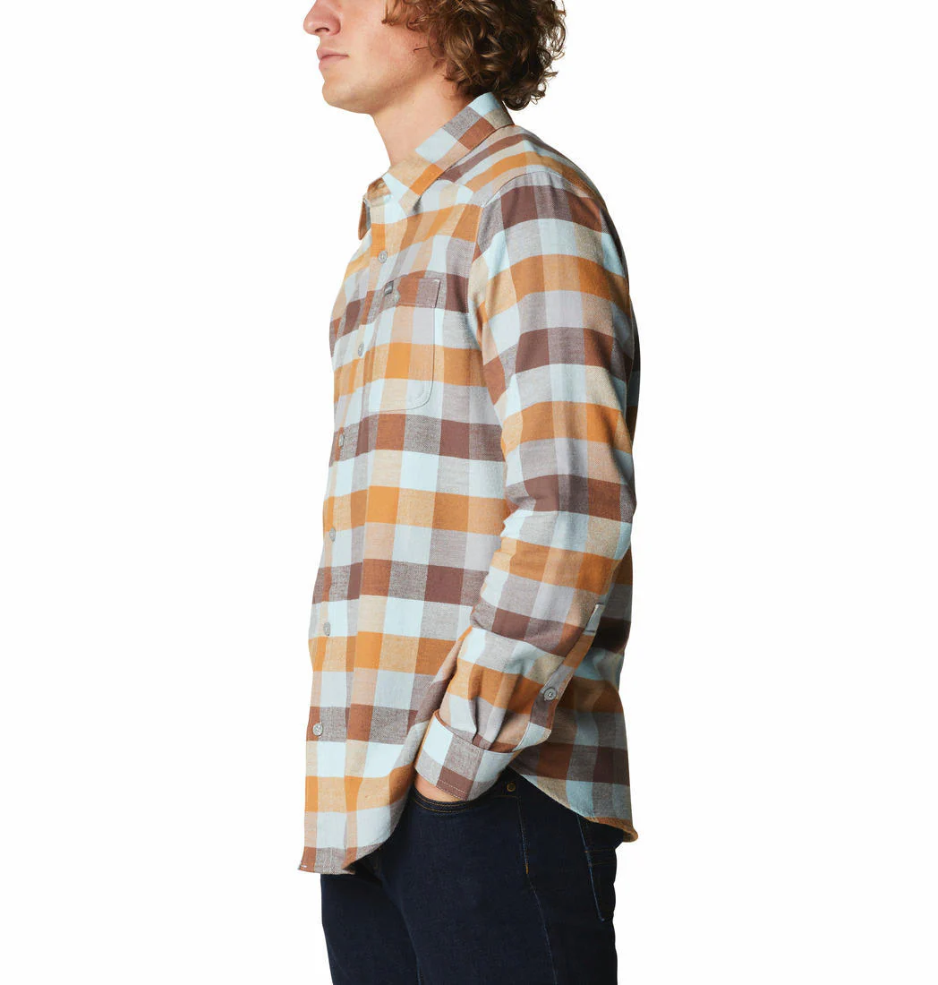 Columbia Men Blue Cornell Woods Flannel Long Sleeve Shirt - Image 5