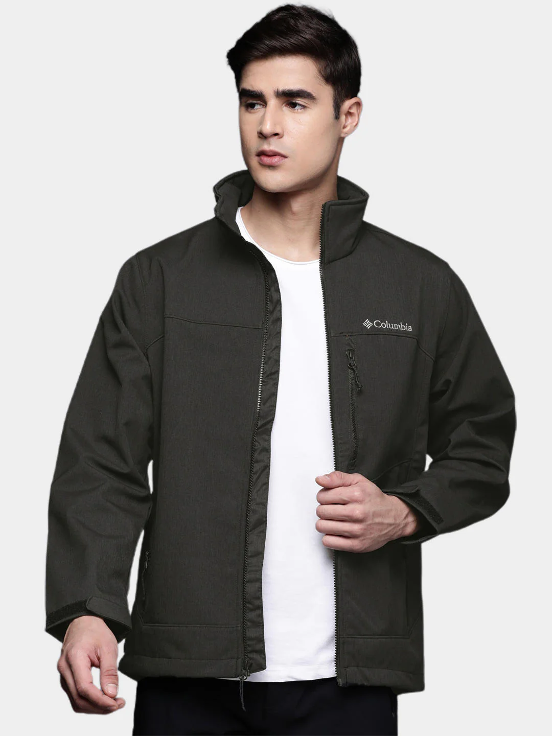 Columbia Men Black Cruiser Valley Softshell Jacket - Image 11