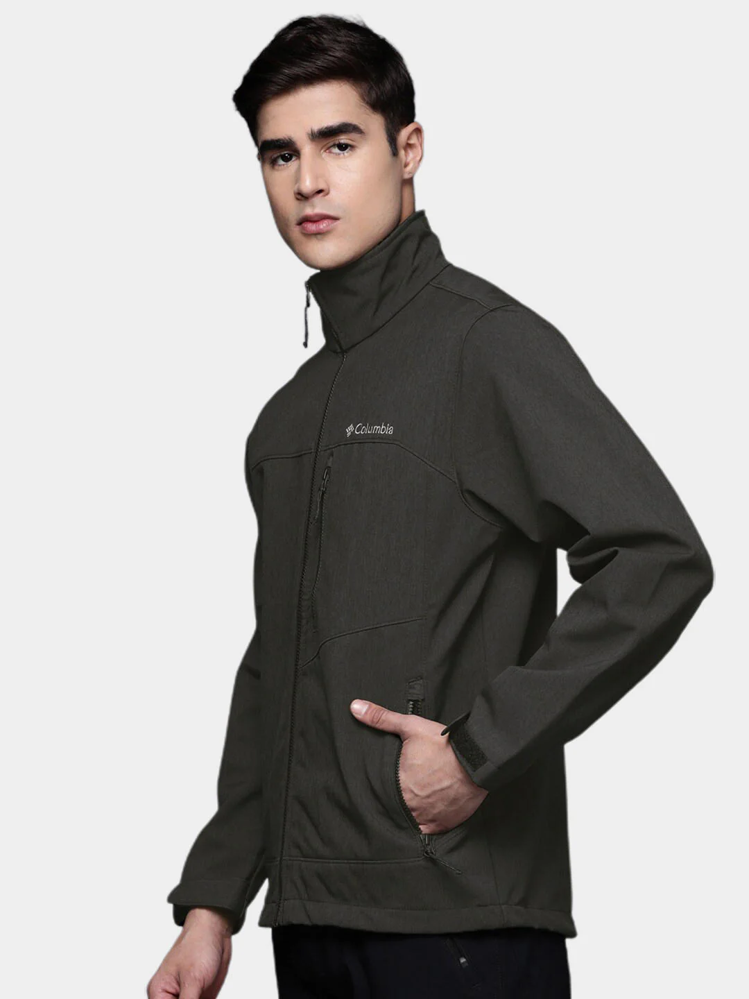 Columbia Men Black Cruiser Valley Softshell Jacket - Image 12