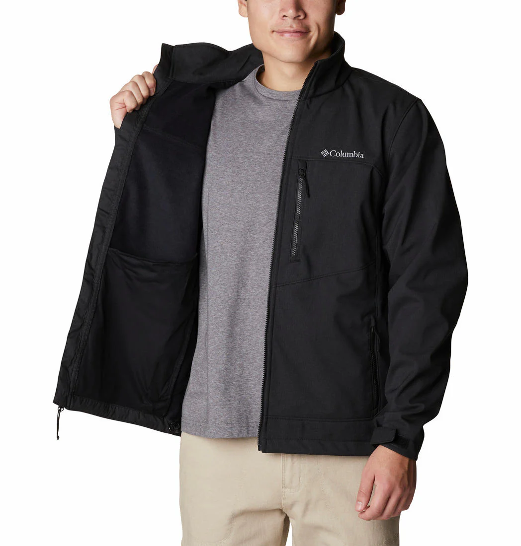 Columbia Men Black Cruiser Valley Softshell Jacket - Image 4