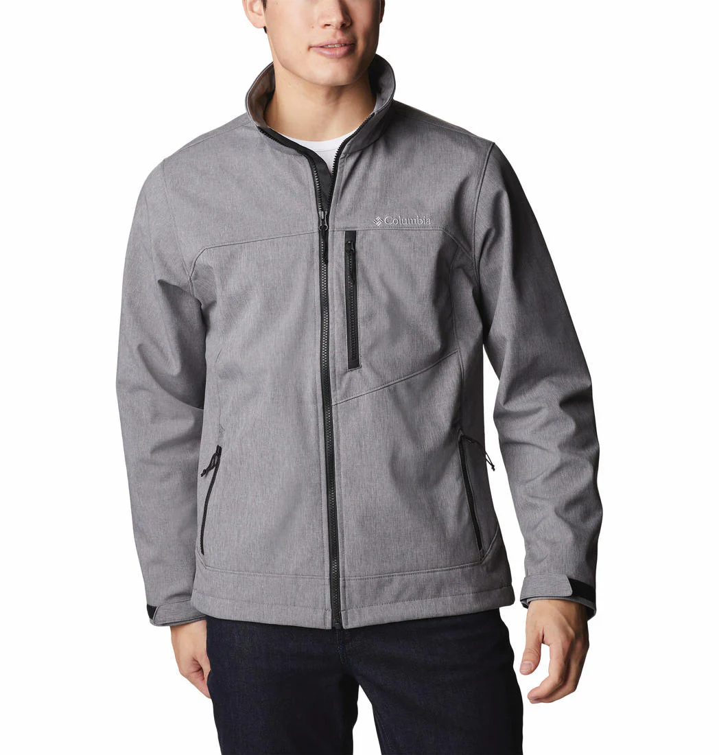 Columbia Men Grey Cruiser Valley Softshell Jacket