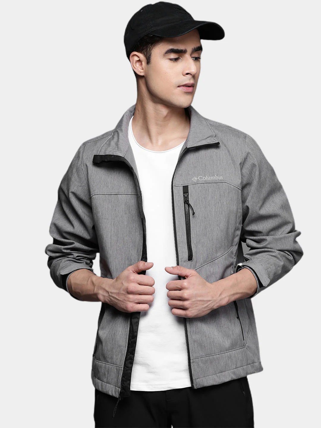 Columbia Men Grey Cruiser Valley Softshell Jacket - Image 11