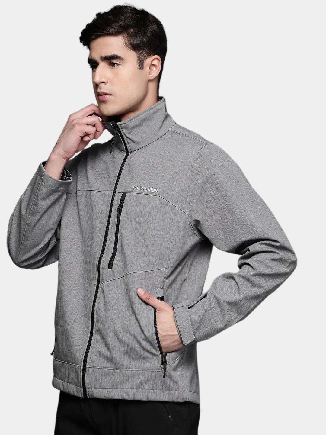 Columbia Men Grey Cruiser Valley Softshell Jacket - Image 12