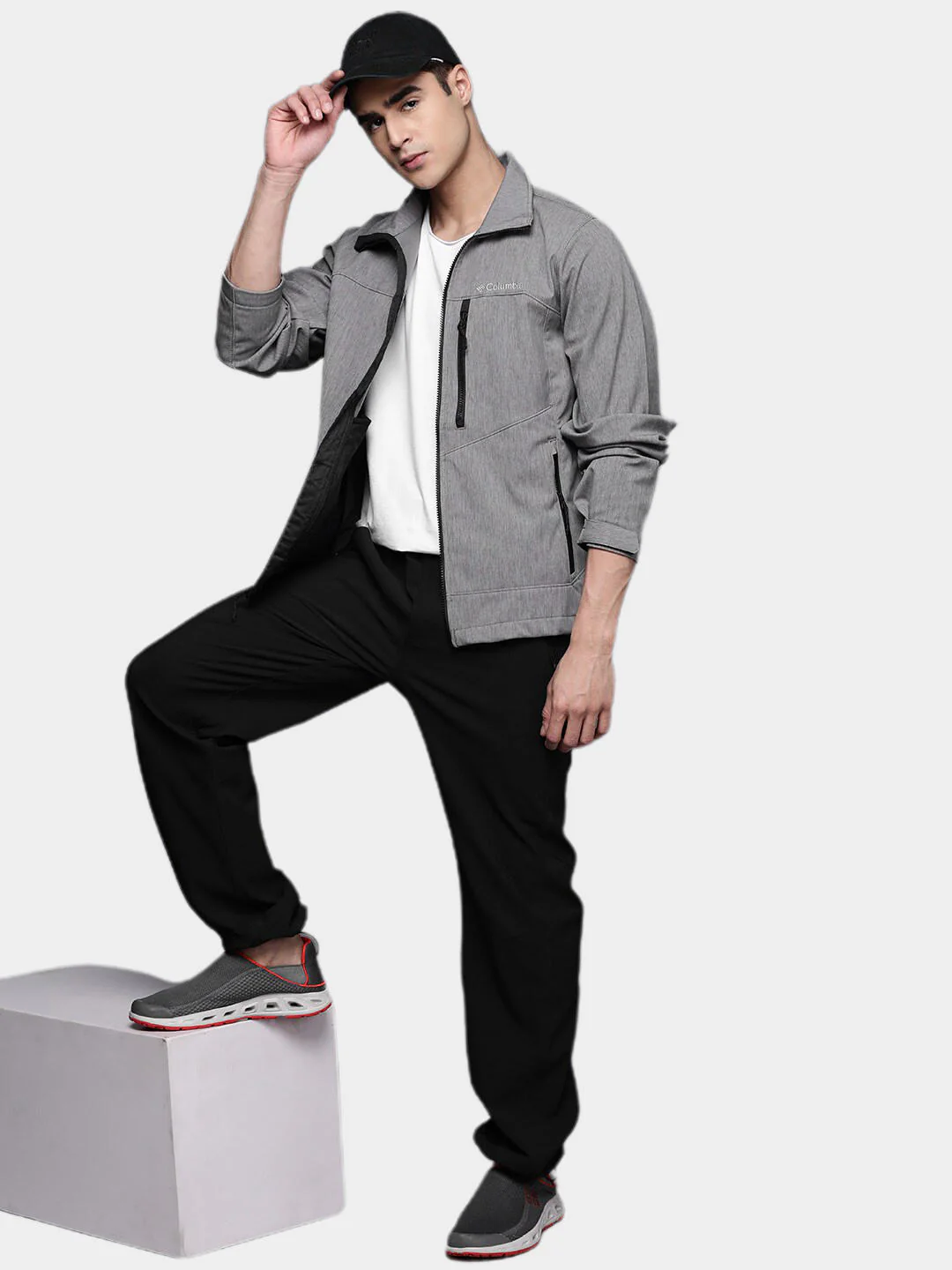Columbia Men Grey Cruiser Valley Softshell Jacket - Image 13