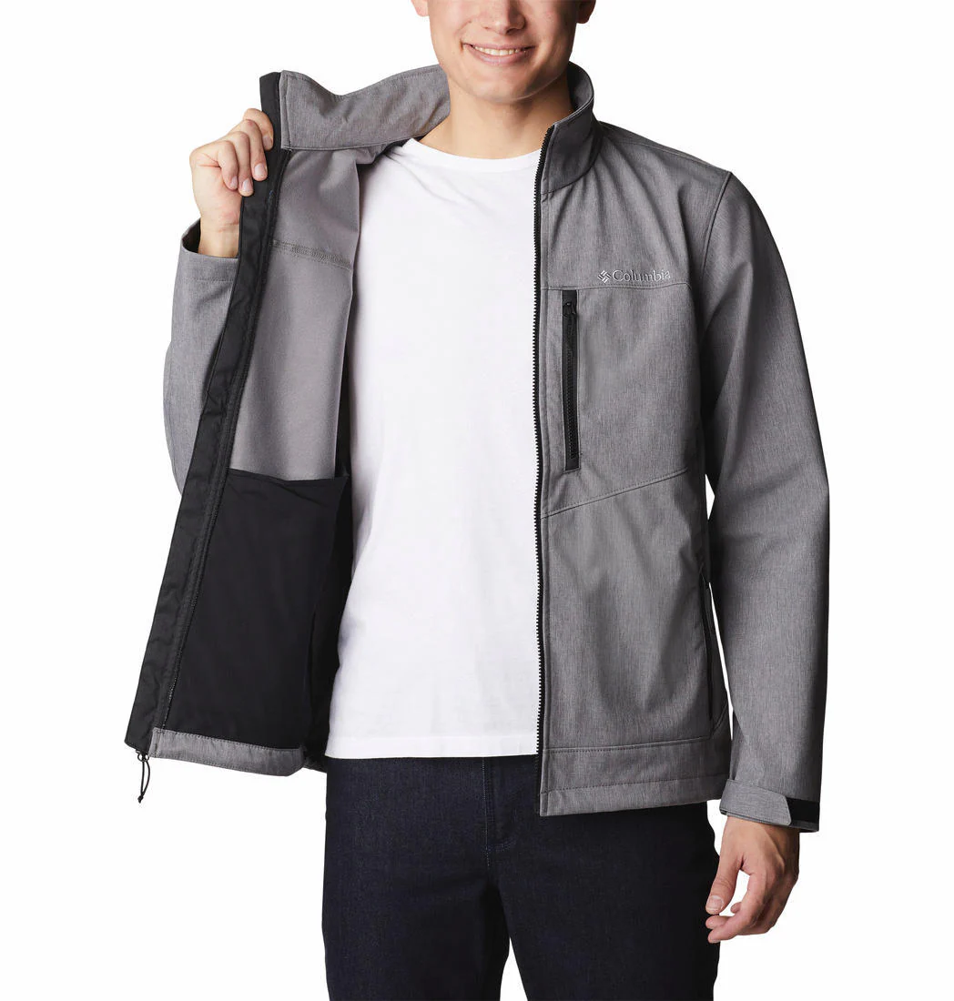 Columbia Men Grey Cruiser Valley Softshell Jacket - Image 4