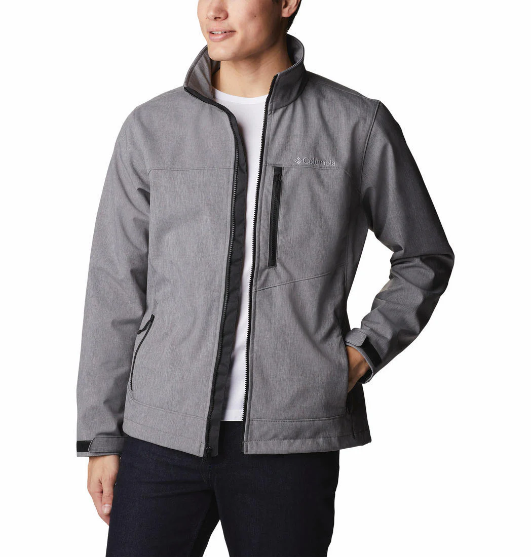 Columbia Men Grey Cruiser Valley Softshell Jacket - Image 6