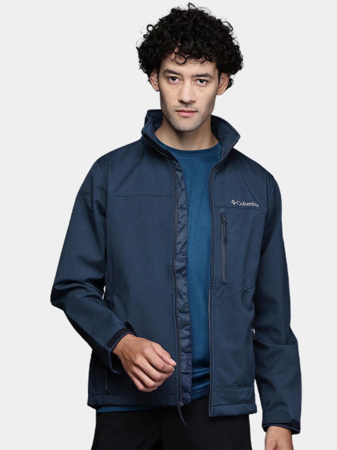 Columbia Men Blue Cruiser Valley Softshell Jacket - Image 10
