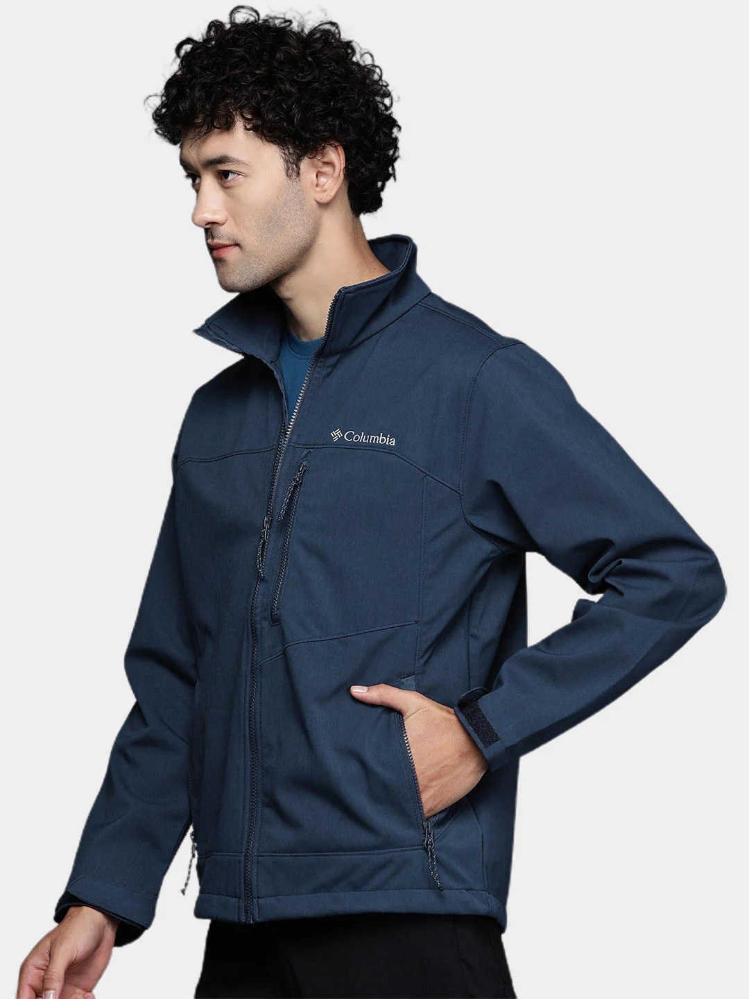Columbia Men Blue Cruiser Valley Softshell Jacket - Image 11