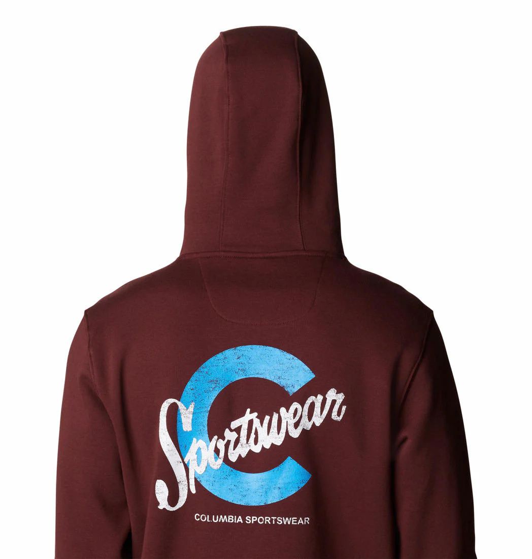 Columbia Men Maroon CSC Basic Logo II Hoodie - Image 4