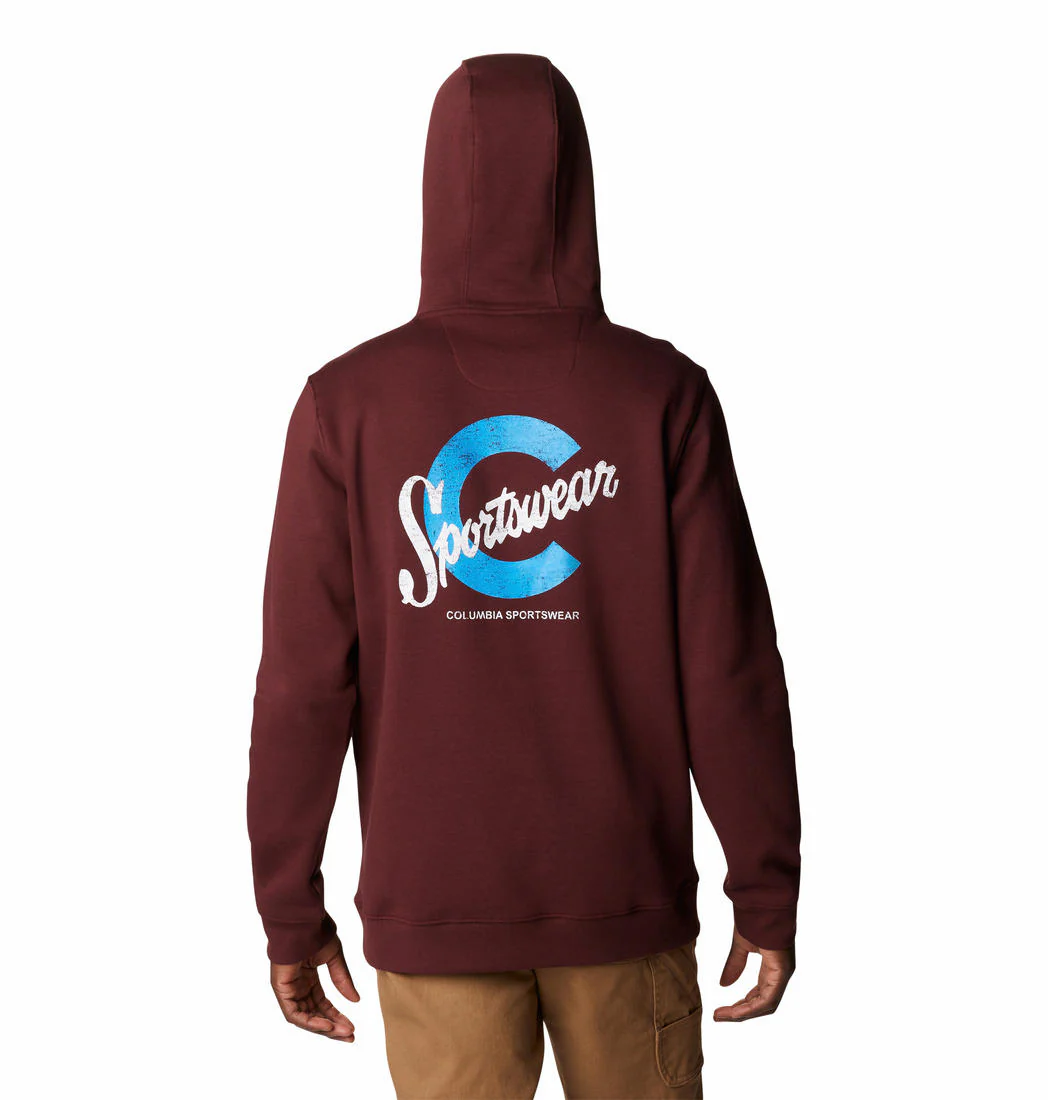 Columbia Men Maroon CSC Basic Logo II Hoodie - Image 5