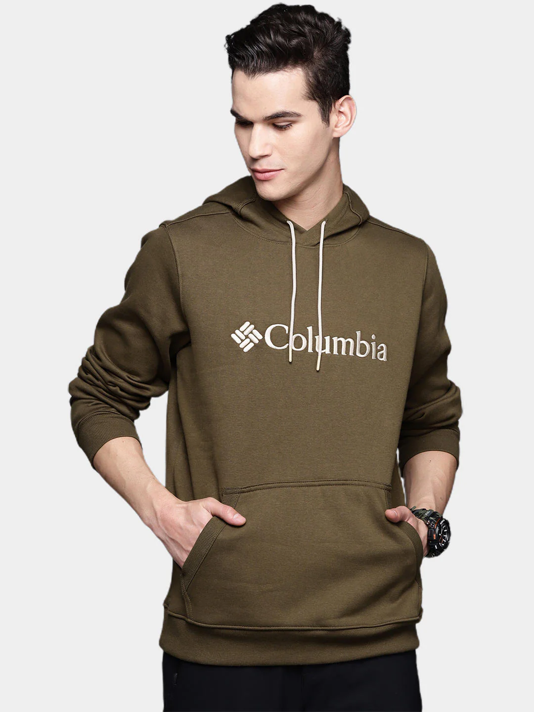 Columbia Men Olive CSC Basic Logo II Hoodie - Image 7