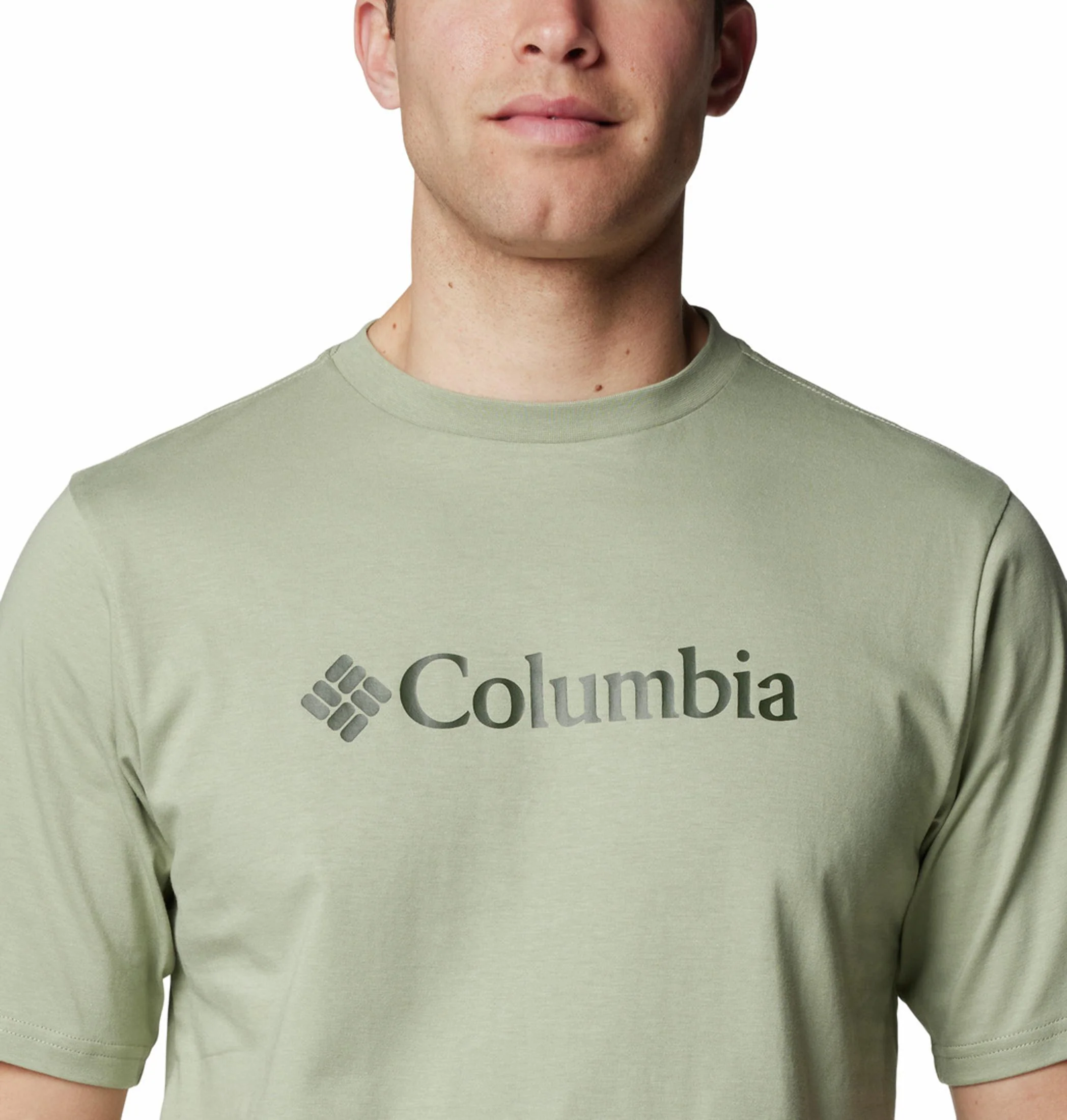 Columbia Men Green CSC Basic Logo Short Sleeve - Image 3