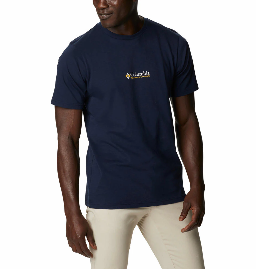 Columbia Men Navy Blue CSC Basic Logo Short Sleeve - Image 2