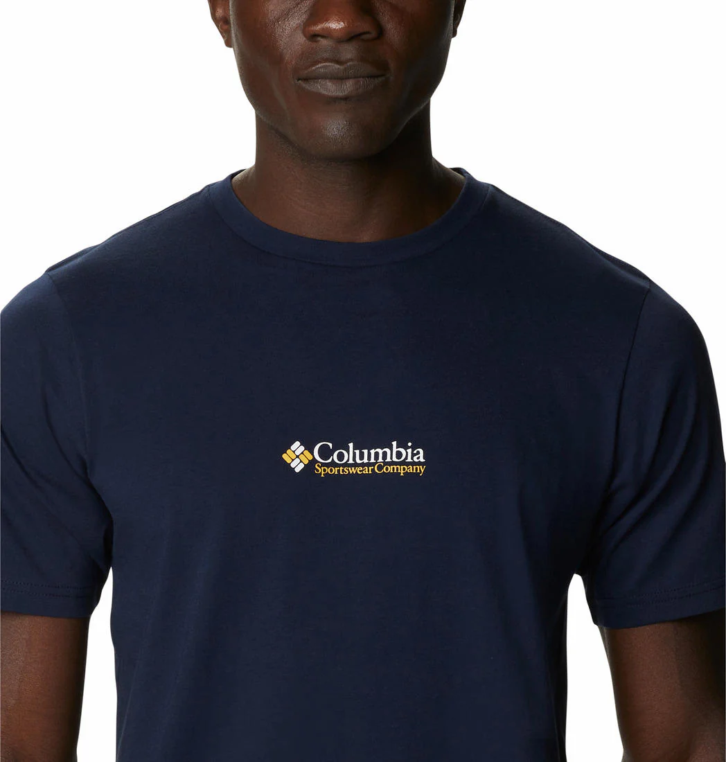 Columbia Men Navy Blue CSC Basic Logo Short Sleeve - Image 3