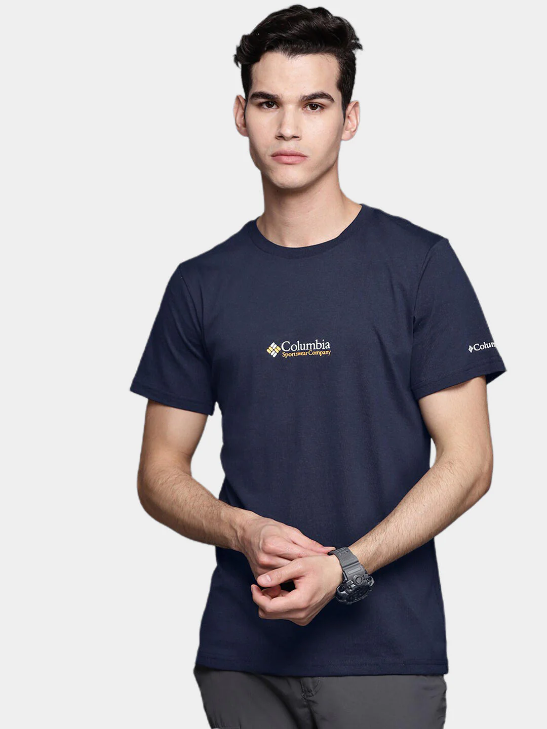 Columbia Men Navy Blue CSC Basic Logo Short Sleeve - Image 7