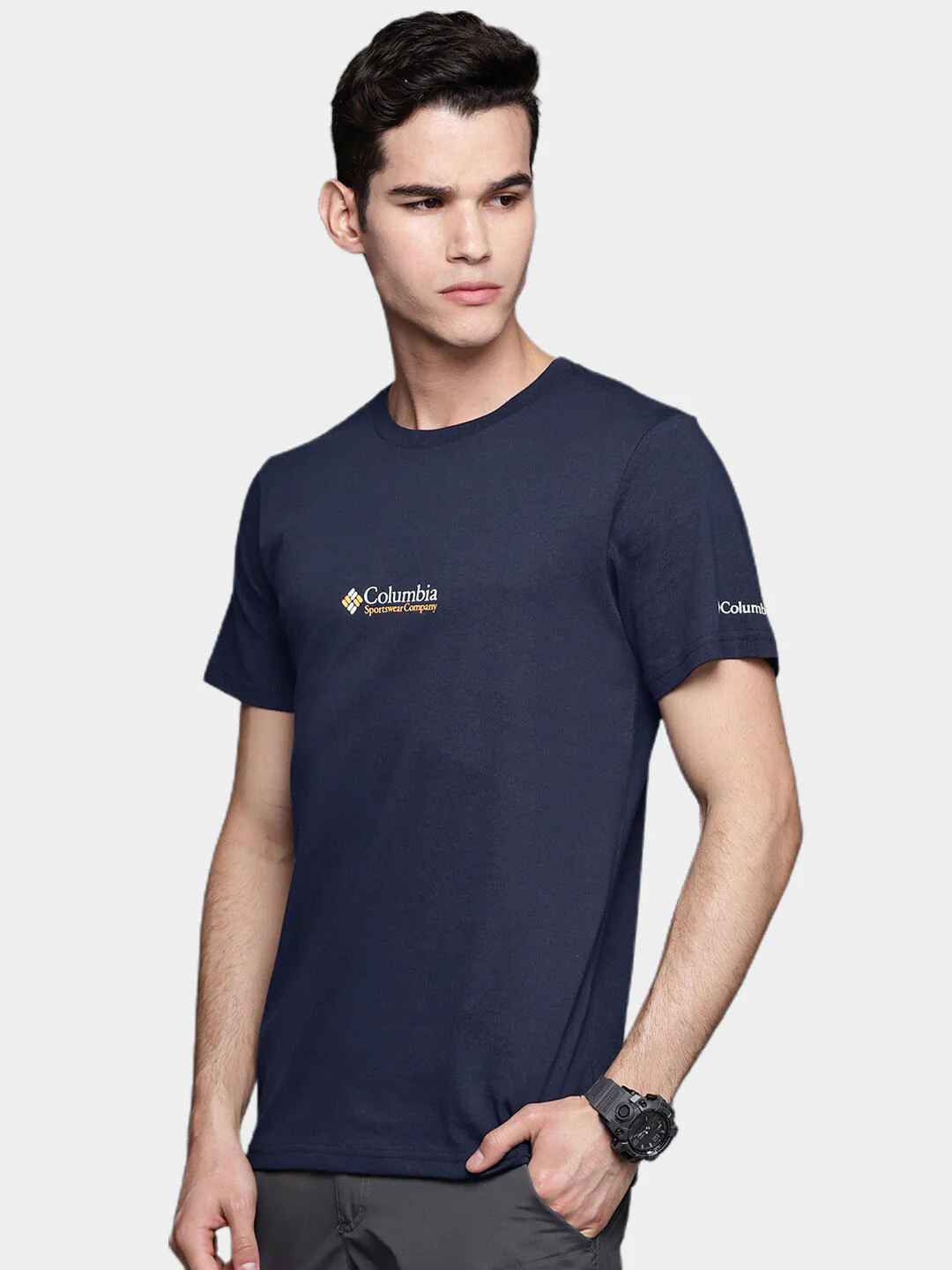 Columbia Men Navy Blue CSC Basic Logo Short Sleeve - Image 8