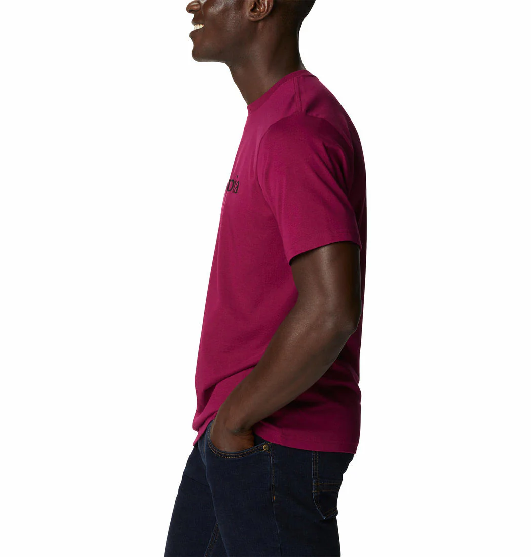 Columbia Men Red CSC Basic Logo Short Sleeve - Image 2