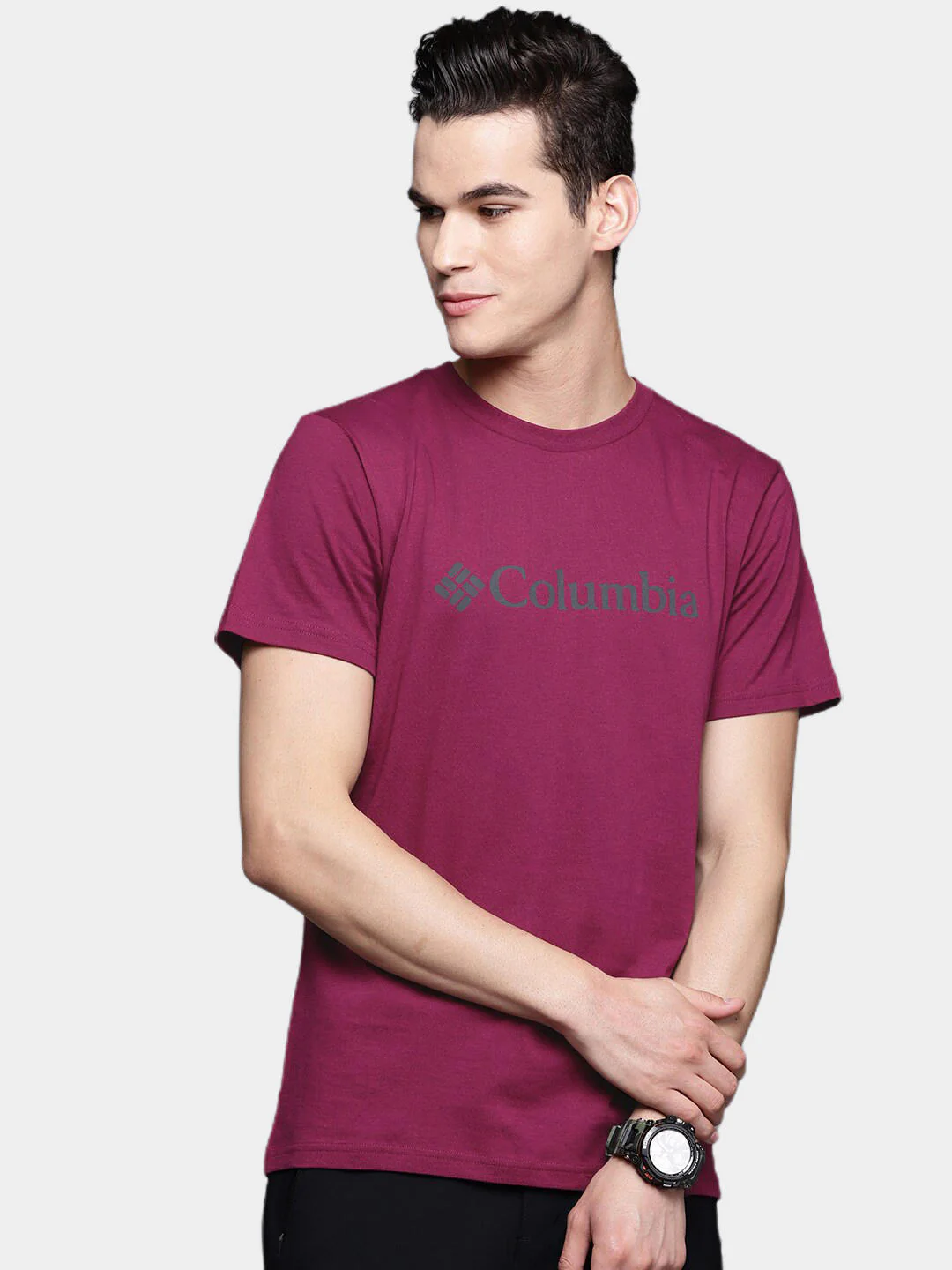 Columbia Men Red CSC Basic Logo Short Sleeve - Image 7