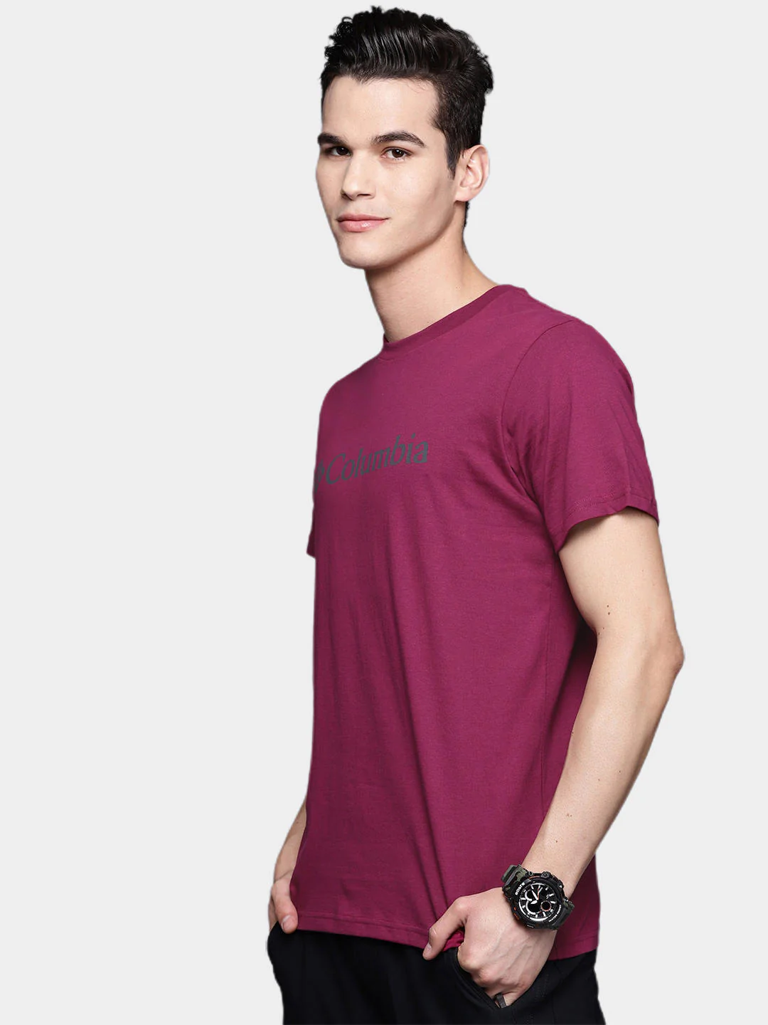 Columbia Men Red CSC Basic Logo Short Sleeve - Image 8
