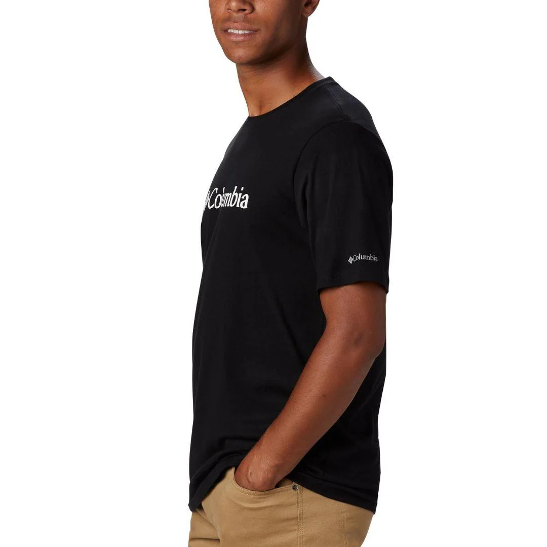 Columbia Men Black CSC Basic Logo Short Sleeve - Image 4