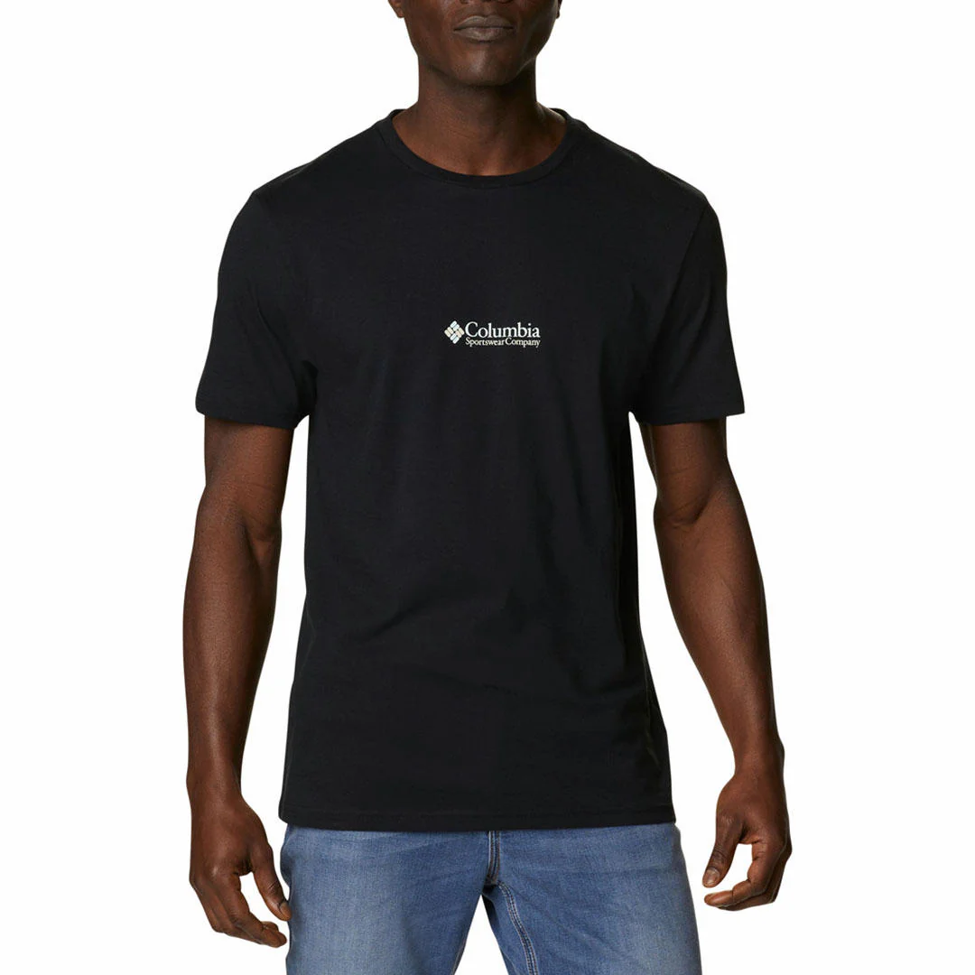 Columbia Men Black CSC Basic Logo Short Sleeve - Image 4
