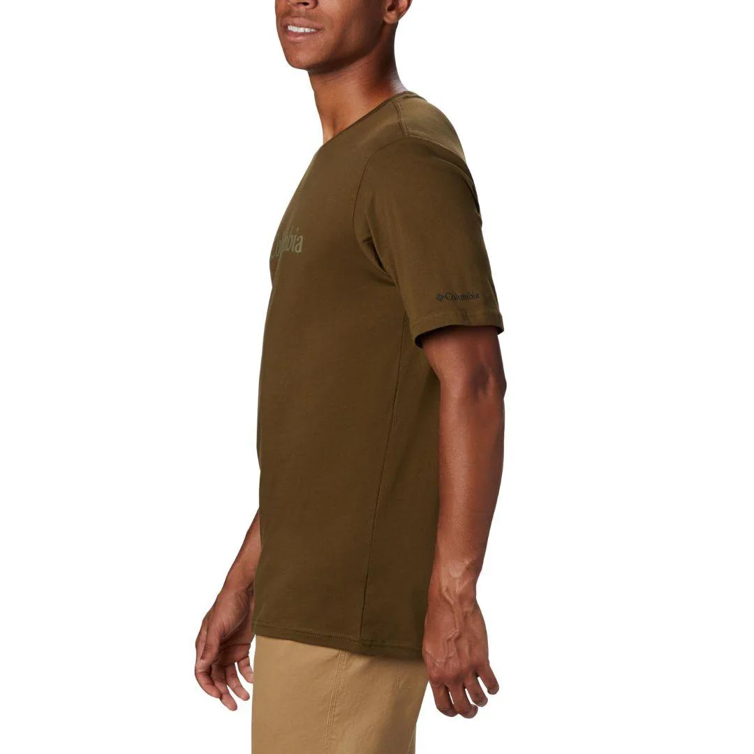 Columbia Men Green CSC Basic Logo Short Sleeve - Image 4