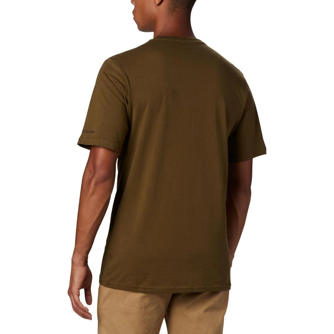 Columbia Men Green CSC Basic Logo Short Sleeve - Image 5