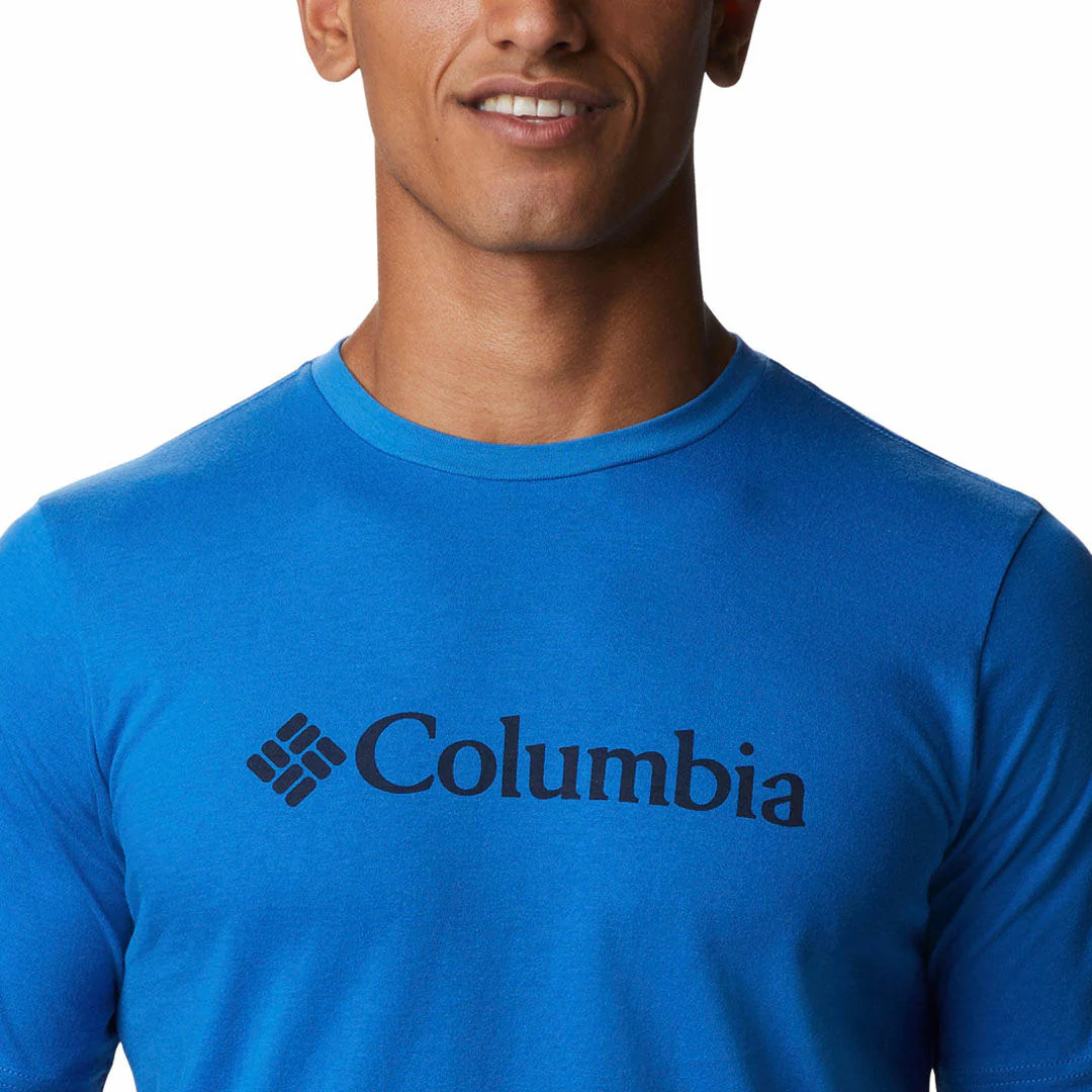 Columbia Men Blue CSC Basic Logo Short Sleeve