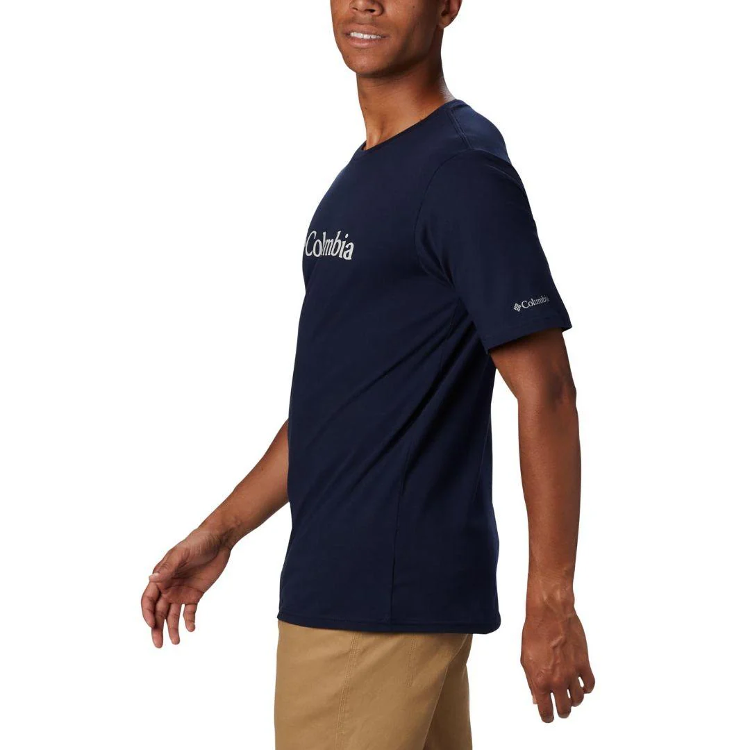 Columbia Men Blue CSC Basic Logo Short Sleeve - Image 4