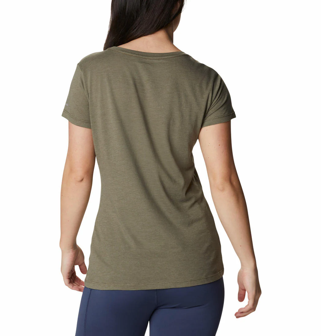 Columbia Women Green Daisy Days SS Graphic Tee - Image 6