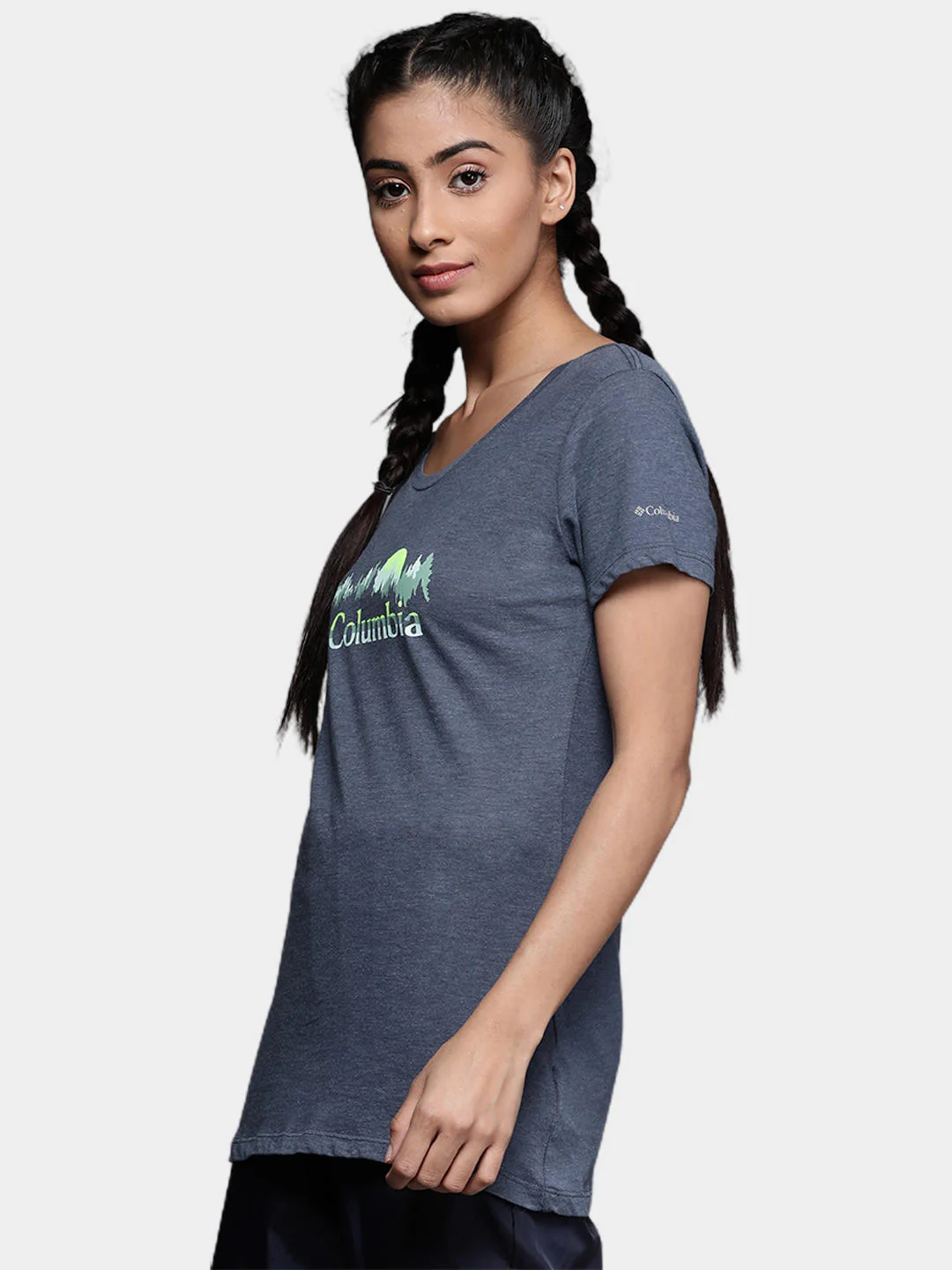 Columbia Women Blue Daisy Days SS Graphic Tee - Image 9