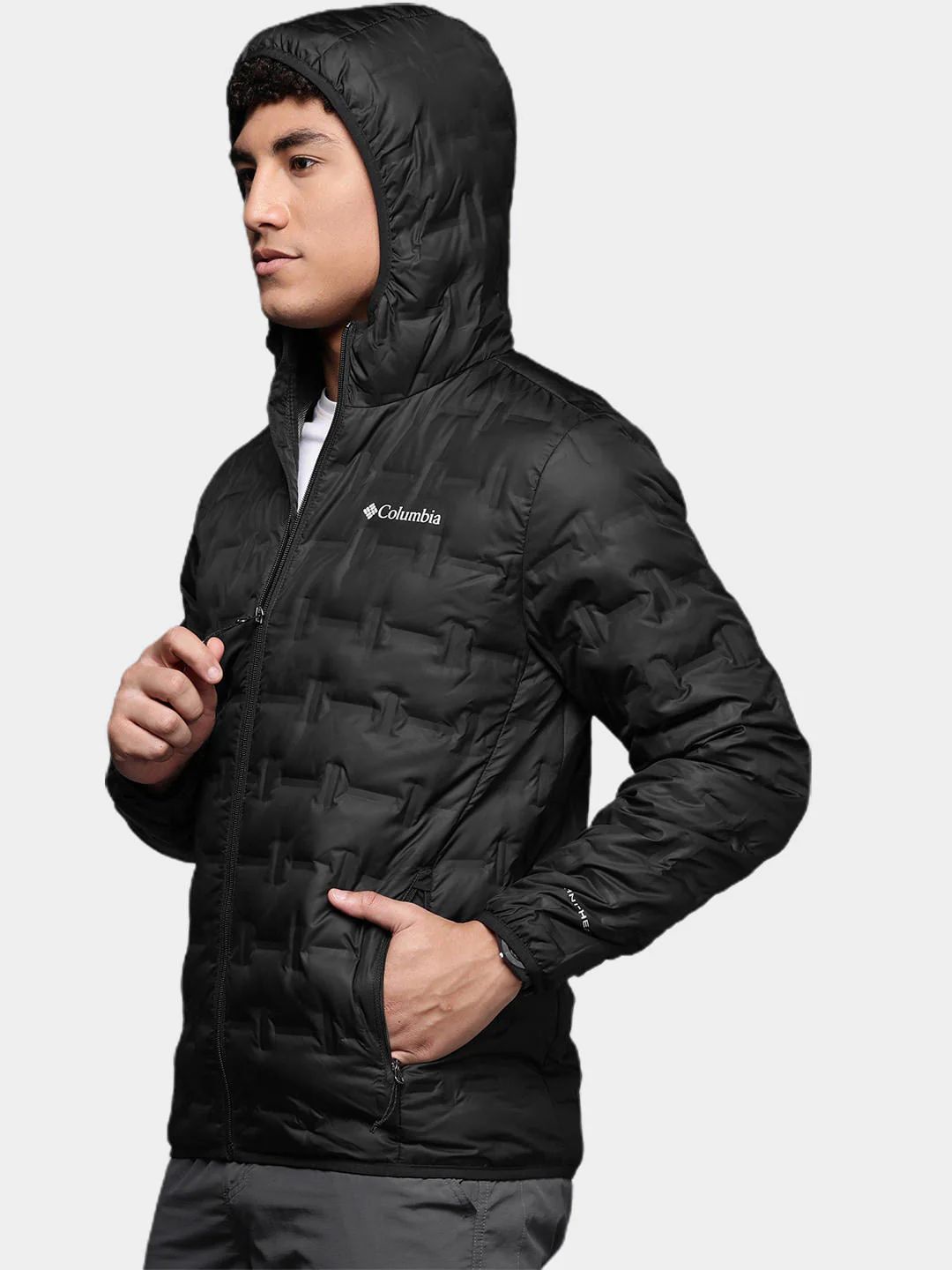 Columbia Men Black Delta Ridge Down Hooded Jacket - Image 11