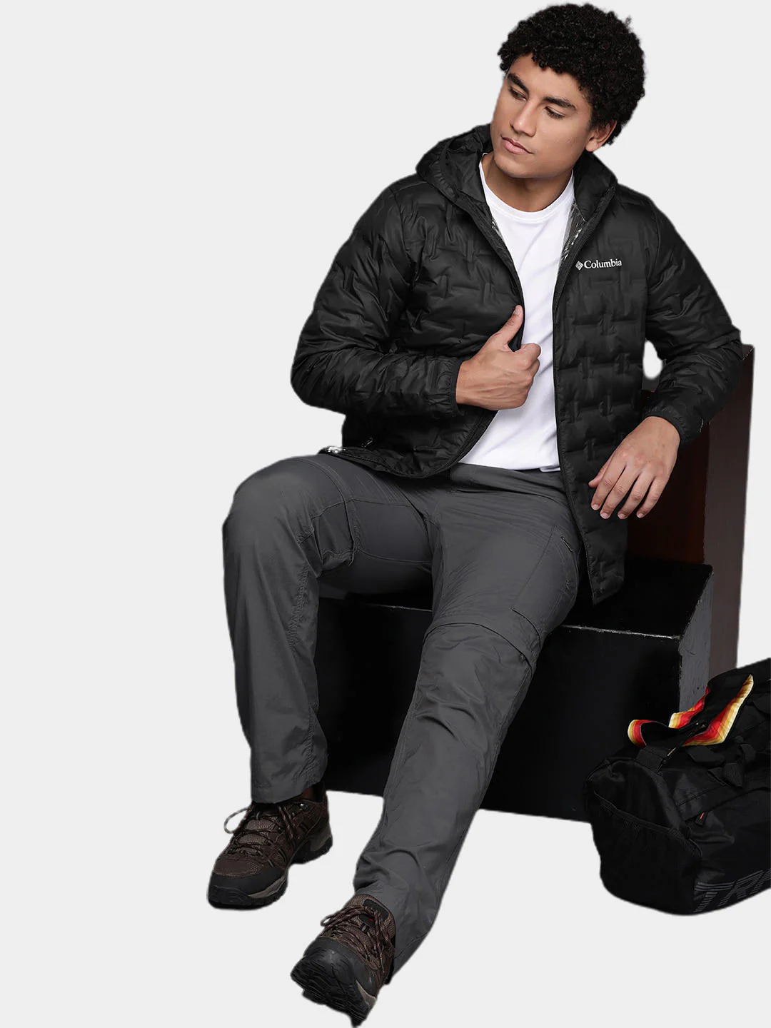 Columbia Men Black Delta Ridge Down Hooded Jacket - Image 12